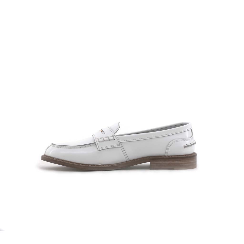 Club Style Mocassino Con Moneta Bianco